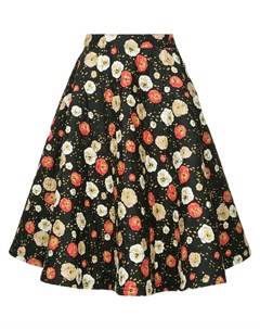 Расклешенная стеганая юбка с цветочным принтом Ck calvin klein