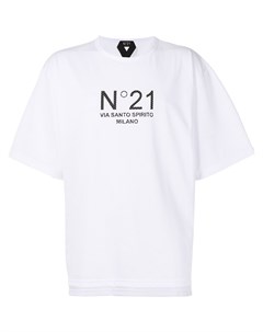 Сетчатая футболка с логотипом No21