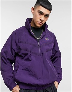 Фиолетовая куртка ветровка с короткой молнией Heritage Essentials Nike