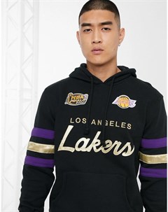 Худи черного цвета с логотипом команды LA Lakers NBA Championship Game Mitchell and ness