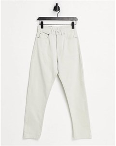 Светло бежевые джинсы в винтажном стиле с завышенной талией Dr denim