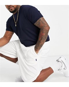 Белые махровые трикотажные шорты с логотипом игрока Big Tall Polo ralph lauren