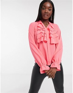 Розовая блузка с оборками Naanaa