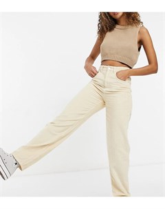 Вельветовые джинсы цвета экрю в винтажном стиле 90 х Inspired Reclaimed vintage