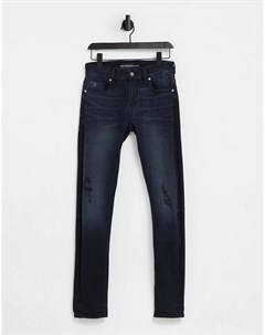 Зауженные джинсы цвета выбеленного индиго Guess