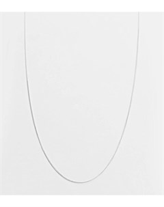 Ожерелье цепочка панцирного плетения толщиной 1 мм из стерлингового серебра Asos design