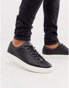 Черные кроссовки из искусственной кожи Premium Jack & jones