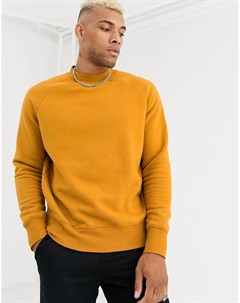 Свитшот горчичного цвета Topman