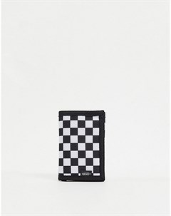 Бумажник в черно белую шахматную клетку Slipped Vans