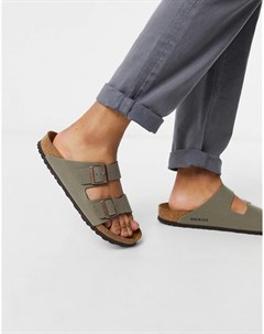 Светло бежевые сандалии arizona birko flor Birkenstock