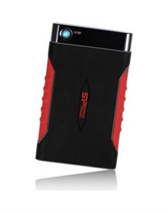 Внешний жесткий диск SP020TBPHDA15S3L 2Tb 2 5 USB 3 0 черный красный Silicon power