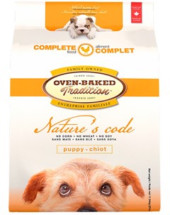 Tradition Nature s Code Puppy All Breeds Chicken для щенков всех пород с курицей 2 кг Oven-baked