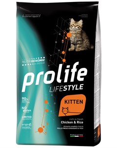 Lifestyle Kitten Chicken Rice для котят с курицей и рисом 1 5 кг Prolife