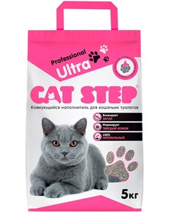 Professional Ultra Кэт степ наполнитель комкующийся для туалета кошек 5 кг Cat step