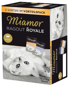 Multibox Ragout Royal набор паучей для котят с говядиной и птицей в желе 100 гр х 12 шт Miamor