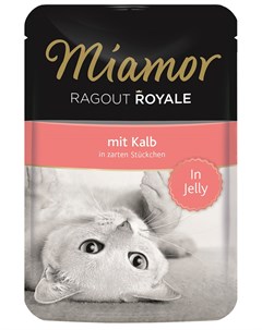 Ragout Royal для взрослых кошек с телятиной в желе 100 гр Miamor