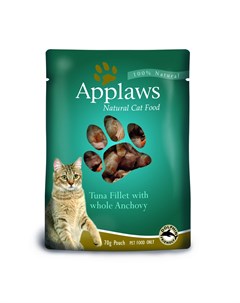 Паучи для кошек с тунцом и анчоусами 70 г Applaws (влажный корм)