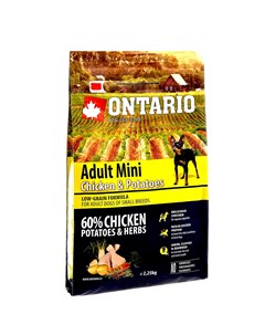 Для собак малых пород с курицей и картофелем 6 5 кг Ontario