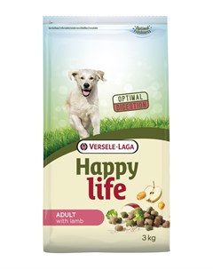 Для собак с ягненком 15 кг Happy life (versele-laga)
