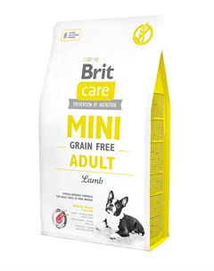 Корм беззерновой для взрослых собак малых пород с ягненком 2 кг Brit*