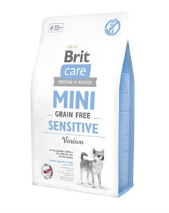 Беззерновой для собак малых пород с чувствительным пищеварением с олениной 2 кг Brit*