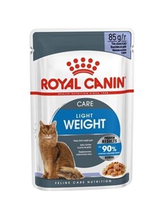 Кусочки в желе для кошек 1 7 лет низкокалорийный 85 г Royal canin паучи