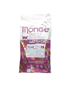 Корм сухой корм для кошек с чувствительным пищеварением 10 кг Monge