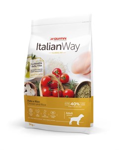 Безглютеновый для собак с курицей и рисом 12 кг Italian way
