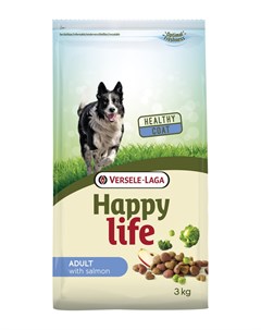 Для собак с лососем 15 кг Happy life (versele-laga)