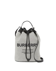 Сумка тоут с кулиской и принтом Horseferry Burberry