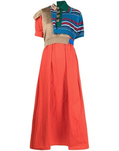 Платье поло в стиле колор блок Kolor