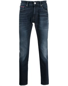 Узкие джинсы с эффектом потертости Tommy hilfiger