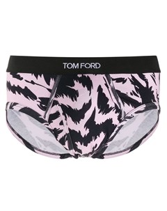 Трусы брифы с зебровым принтом Tom ford