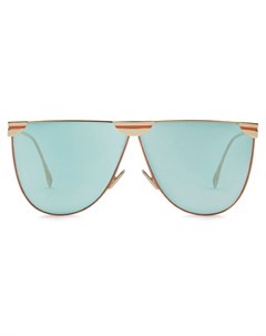 Солнцезащитные очки в D образной оправе с логотипом Fendi