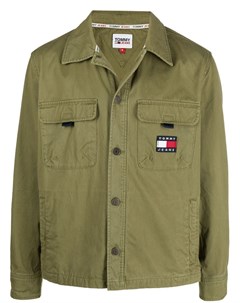 Куртка с вышитым логотипом Tommy hilfiger