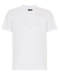 Футболка с вышитым логотипом Fendi