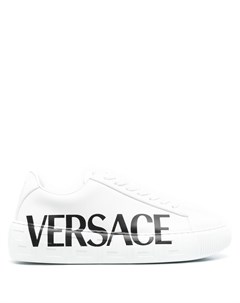 Кеды с узором Greca и логотипом Versace