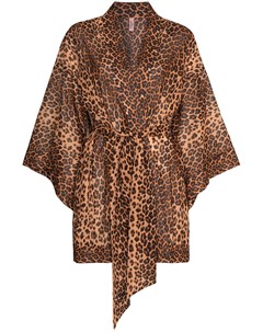 Короткий халат Kittie с леопардовым принтом Agent provocateur