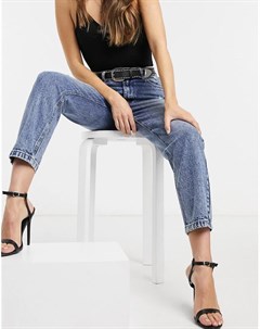 Выбеленные джинсы в винтажном стиле с завышенной талией Signature 8