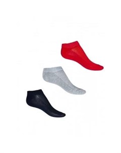 Носки короткие 3 пары серый красный темно синий Mothercare