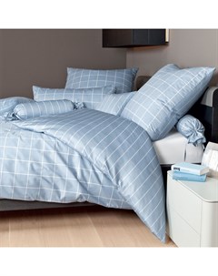 Комплект постельного белья 1 5 спальный MODERN CLASSIC голубой Janine