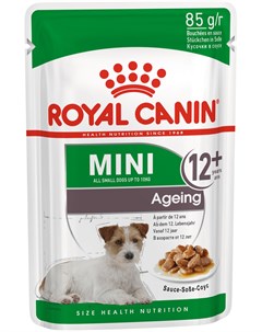 Mini Ageing 12 для пожилых собак маленьких пород старше 12 лет в соусе 85 гр Royal canin