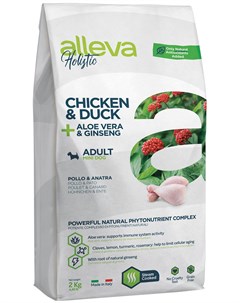 Holistic Adult Dog Mini Chicken Duck беззерновой для взрослых собак маленьких пород с курицей уткой  Alleva