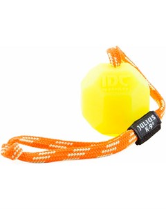 Игрушка для собак Мяч с ручкой флуоресцентный силикон 6 см 1 шт Julius-k9
