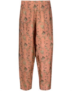 Укороченные брюки с цветочным принтом Uma wang
