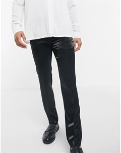 Черные блестящие брюки Twisted tailor