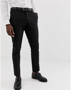 Черные облегающие эластичные брюки Selected homme