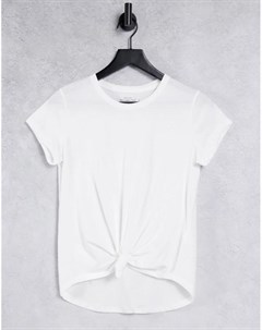 Рубашка белого цвета с завязкой спереди Abercrombie & fitch