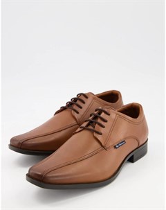 Светло коричневые кожаные туфли дерби на шнуровке Ben sherman