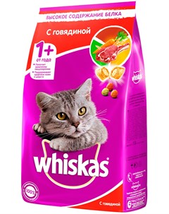 Аппетитный обед для взрослых кошек c говядиной с нежным паштетом 13 8 кг Whiskas